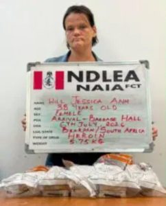 South African Woman Sentenced To 25 Years For Smuggling 5.75kg Heroin Into Nigeria