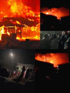 Fire Guts Section of Gbagi Market in Ibadan Despite Heavy Rainfall